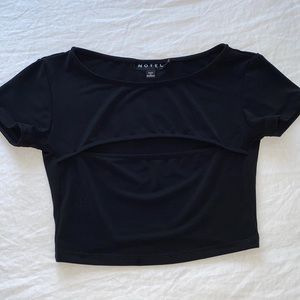 Princess Poly black crop top